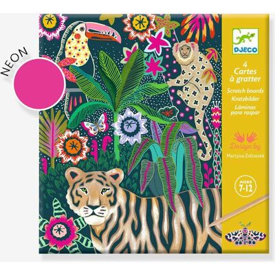 Tarjetas para raspar - DJECO multicolor Tarjetas para raspar - DJECO multicolor