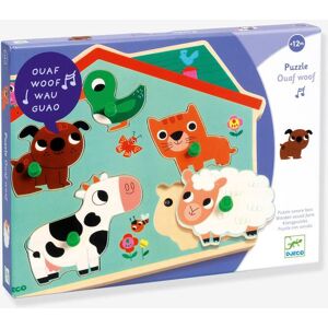 Puzzle Sonoro Ouaf Woof - DJECO azul