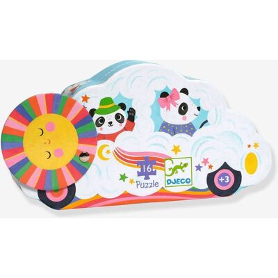 DJECO Puzle de 16 piezas coche nube multicolor DJECO Puzle de 16 piezas coche nube multicolor