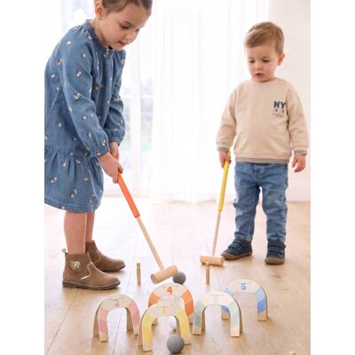 VERTBAUDET Juego de croquet de madera FSC® multicolor VERTBAUDET Juego de croquet de madera FSC® multicolor