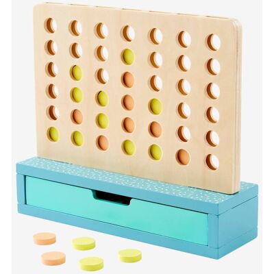 VERTBAUDET Juego de madera 4 en línea multicolor VERTBAUDET Juego de madera 4 en línea multicolor