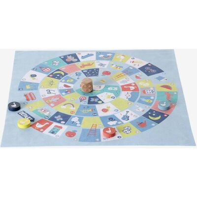 VERTBAUDET Juego de viaje de la oca y del parchís en madera FSC® multicolor VERTBAUDET Juego de viaje de la oca y del parchís en madera FSC® multicolor