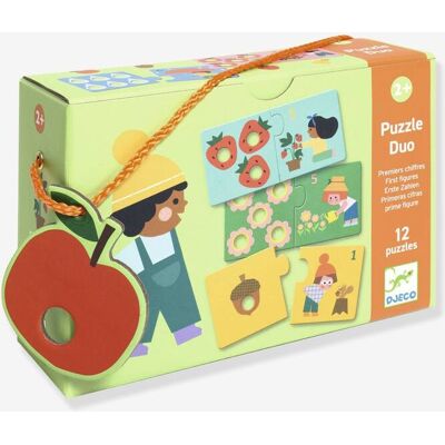 Puzzle Duo primeros números DJECO verde Puzzle Duo primeros números DJECO verde