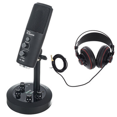 the t.bone PS 100 Headphone Bundle Negro