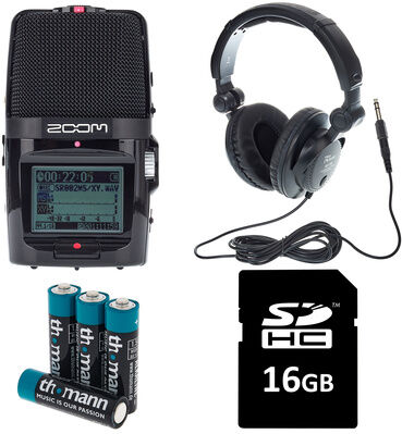 Zoom H2n Headphone + Card Bundle