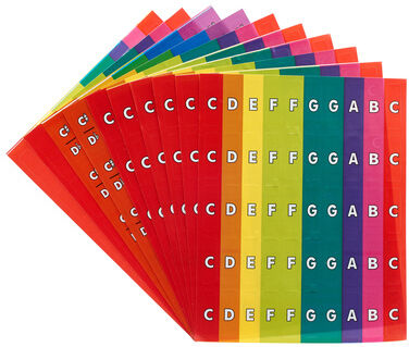 Boomwhackers Chroma-Notes Stick-Ons Boomwhackers Chroma-Notes Stick-Ons
