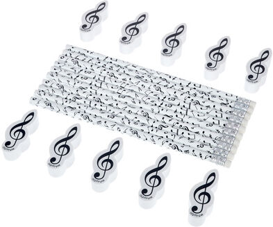 agifty Pencil And Eraser Set of 10 agifty Pencil And Eraser Set of 10