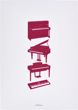 My World Pianos Greeting Card My World Pianos Greeting Card