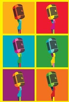 My World Microphones Greeting Card My World Microphones Greeting Card