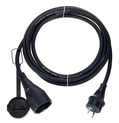 Stairville Power Cord H07RN-F 3m 1,5 mm² Negro