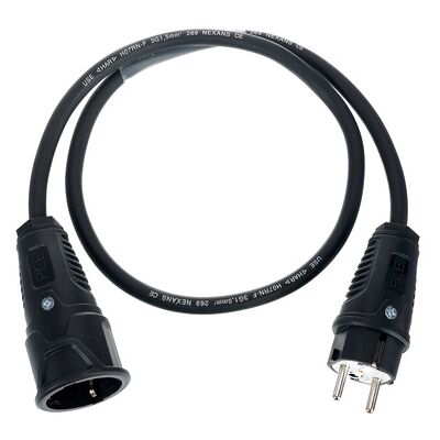 Stairville Power Cable 1m 1,5mm² Negro Stairville Power Cable 1m 1,5mm² Negro