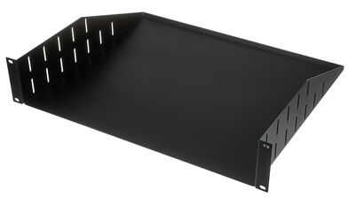 Adam Hall 87552 Rack Tray 19" 2HE Negro con recubrimiento en polvo