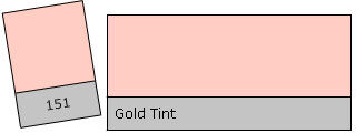 Lee Colour Filter 151 Gold Tint Gold Tint