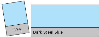 Lee Colour Filter 174 D. St. Blue Dark Steel Blue