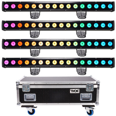 Stairville Show Bar Pro 16x10W RGB Bundle Negro