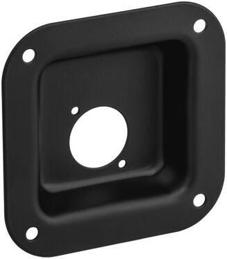 Adam Hall 87081 Steel Mounting Plate Negro