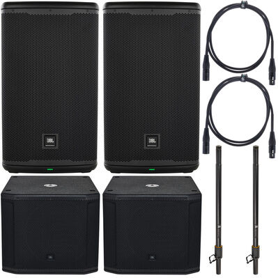 JBL EON 712 SRX818SP Power Bundle Negro