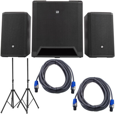 LD Systems Dave 15 G4X Stand Bundle Negro
