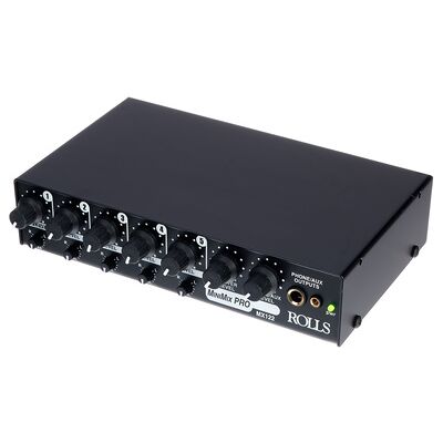 Mezclador de audio de cinco canales Rolls MX122 - 1 XLR Mic, 4 Entradas de 1/4" Mezclador de audio de cinco canales Rolls MX122 - 1 XLR Mic, 4 Entradas de 1/4"