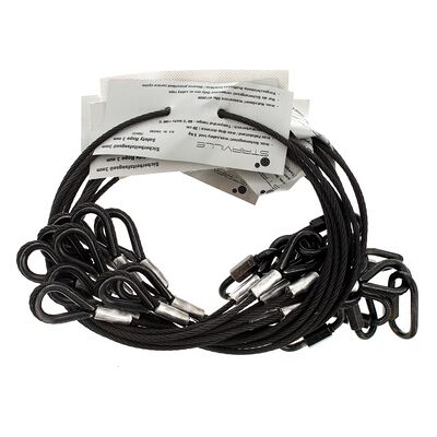 Stairville Safety Set 60cm/3mm Bk 10pcs Negro Stairville Safety Set 60cm/3mm Bk 10pcs Negro