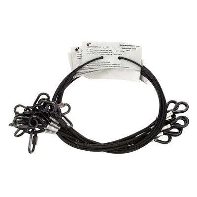 Stairville Safety Set 80cm/3mm Bk 10pcs Negro Stairville Safety Set 80cm/3mm Bk 10pcs Negro