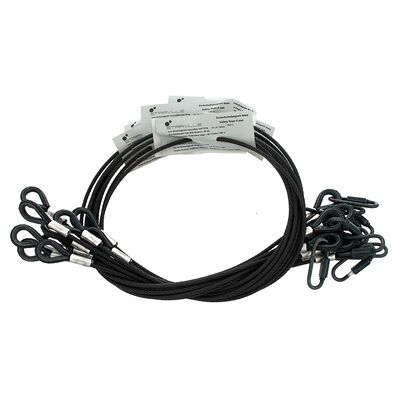 Stairville Safety Set 100cm/4mm Bk 10pcs Negro Stairville Safety Set 100cm/4mm Bk 10pcs Negro