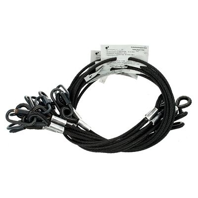 Stairville Safety Set 100cm/6mm Bk 10pcs Negro Stairville Safety Set 100cm/6mm Bk 10pcs Negro