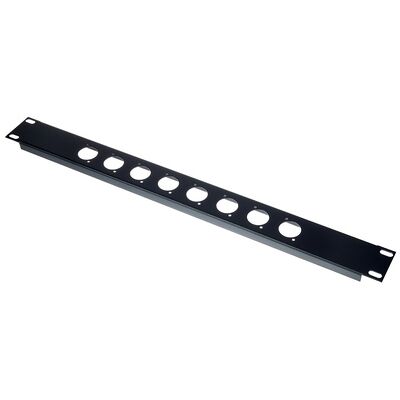 Flyht Pro Rack Panel 1U 8x XLR D-Format Flyht Pro Rack Panel 1U 8x XLR D-Format