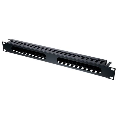 the t.racks Rack Organizer 1U Lacado al polvo en negro the t.racks Rack Organizer 1U Lacado al polvo en negro
