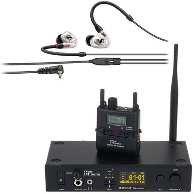 the t.bone IEM D2.4 IE 100 Pro Set Transparente the t.bone IEM D2.4 IE 100 Pro Set Transparente