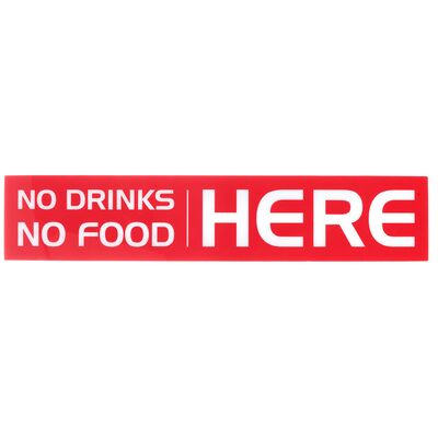 Stageworx Tourlabel No Drinks or Food 1 Rojo Stageworx Tourlabel No Drinks or Food 1 Rojo