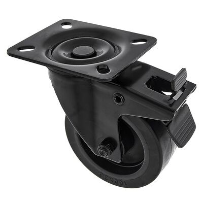 Roadworx Black Wheel Braked 100mm Negro Roadworx Black Wheel Braked 100mm Negro