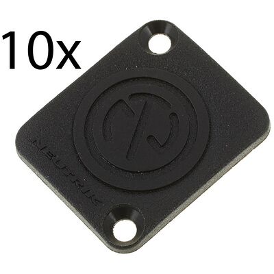 Neutrik DBA Blanking Plate 10x Black Neutrik DBA Blanking Plate 10x Black