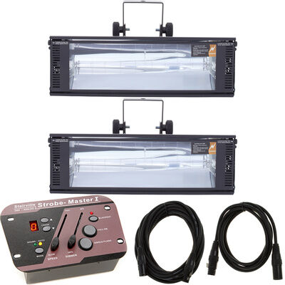 Stairville 2 Strobe 1500 DMX Power Bundle Stairville 2 Strobe 1500 DMX Power Bundle