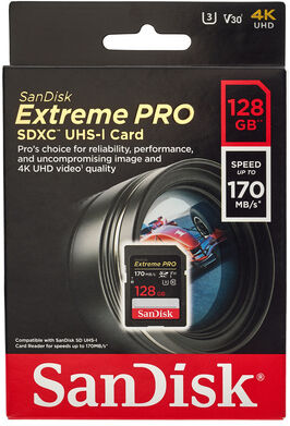 SanDisk Extreme Pro SDXC 128GB SanDisk Extreme Pro SDXC 128GB