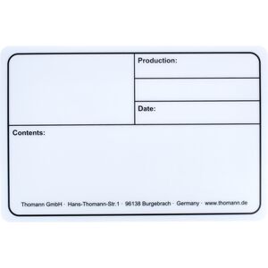 Stairville Tourlabel 290x190mm White Blanco