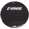 Sonor PB16B/L 16" Bass Reso Head Negro con el logotipo de