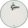 18" Bass Drum Head WH w/Logo Blanco con el logotipo de Gretsch