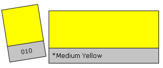 Lee Filter Roll 010 Medium Yellow Medium Yellow