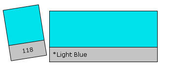 Lee Filter Roll 118 Light Blue Light Blue