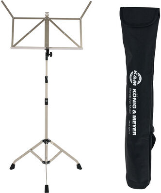 K&M ; 107 Music Stand Nickel Set N