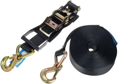 Stairville Ratchet Hook Strap 50mm x12m T Negro