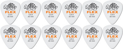 Dunlop Tortex Flex Picks 0,60 12 Blanco