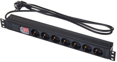 Adam Hall 87471 X7 Power Strip Negro