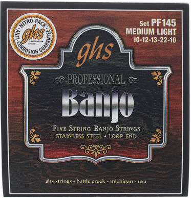 GHS PF145 Banjo String Set 5