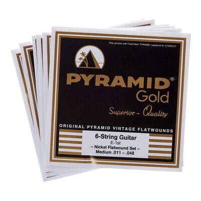 Pyramid Gold Flatwound 011-048 Pyramid Gold Flatwound 011-048