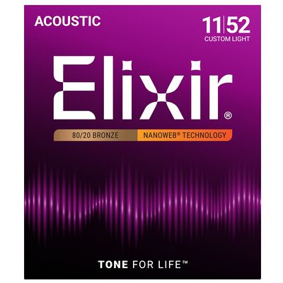 Elixir Nanoweb Custom Light Acoustic Elixir Nanoweb Custom Light Acoustic