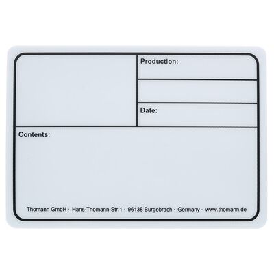 Stairville Tourlabel 177x127mm White Blanco Stairville Tourlabel 177x127mm White Blanco