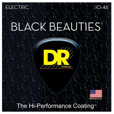 DR Strings Black Beauties BKE-10 DR Strings Black Beauties BKE-10