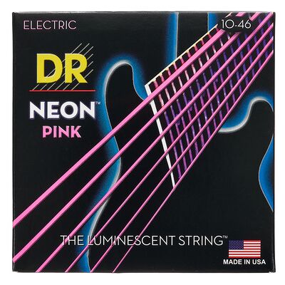 DR Strings Neon Pink NPE-10 Rosa neón DR Strings Neon Pink NPE-10 Rosa neón